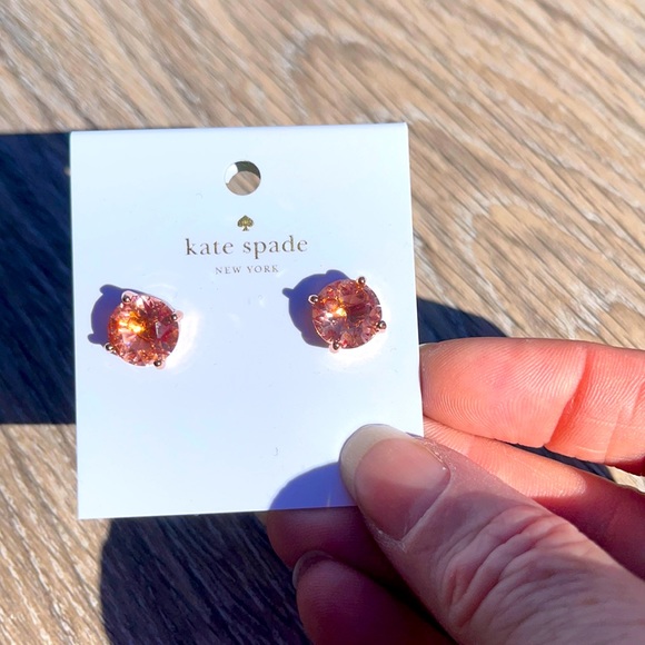 kate spade Jewelry - Kate Spade light peach earrings.